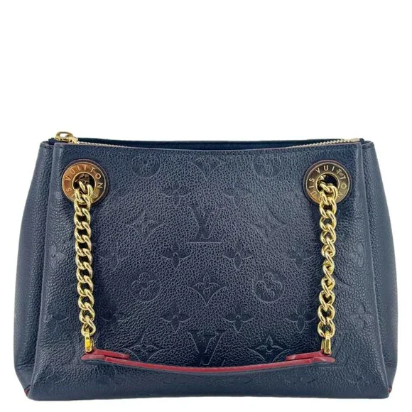Louis Vuitton Surene BB Empreinte Leather Shoulder Bag Navy Blue - Picture 6 of 16